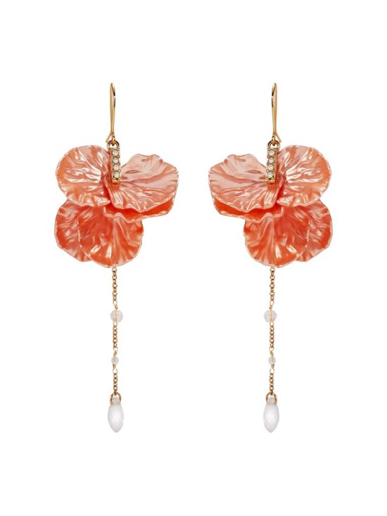 ALEX+ANI New York Botanical Garden Peony Petal Statement Earrings